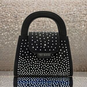 New! Ted Baker London “Alicent” Crystal Top Handle Mini Bag (NWT)